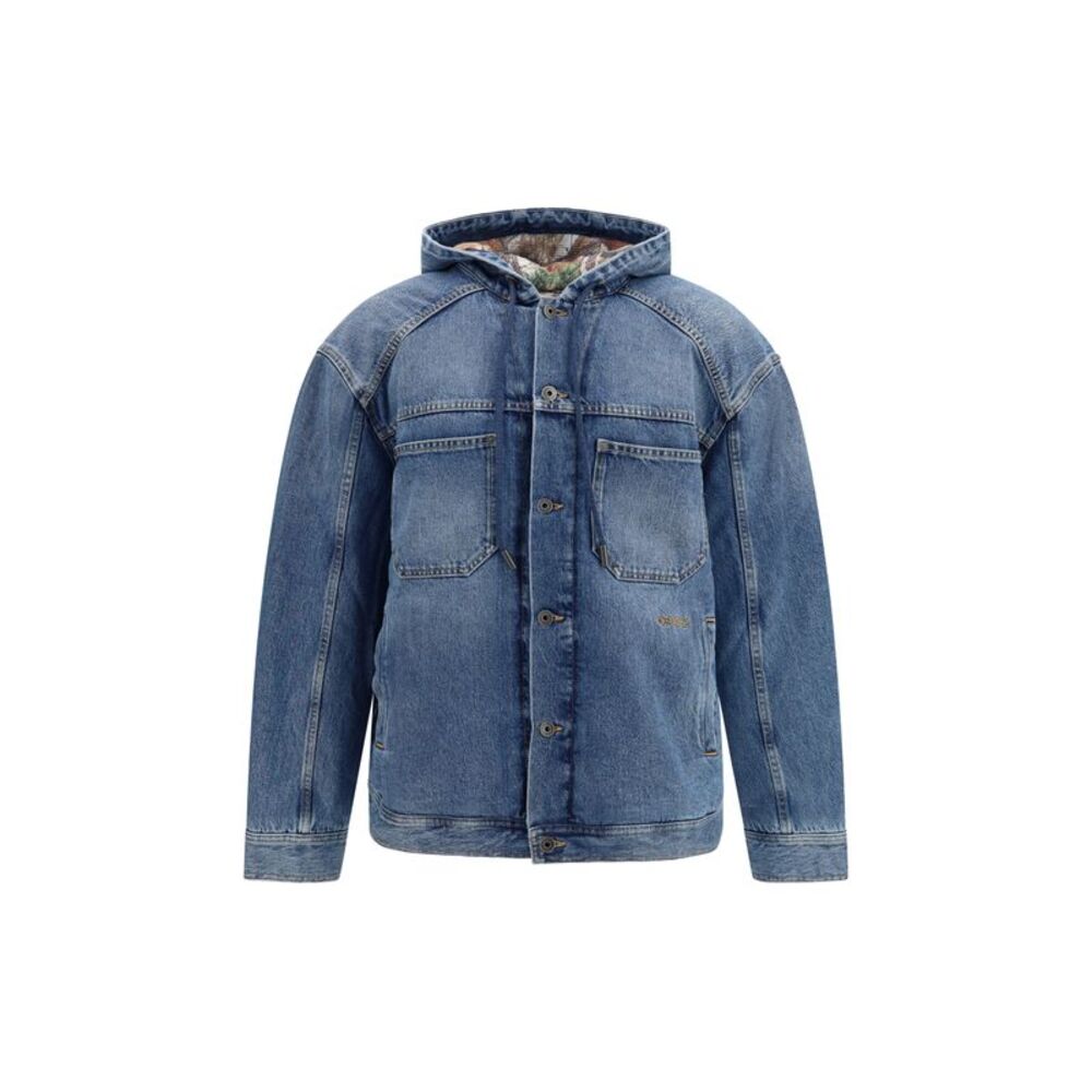 Off-White Men Bookish Padded Denim Jacket